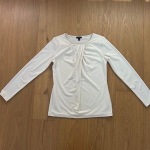 Talbots cream blouse. (small petite).
